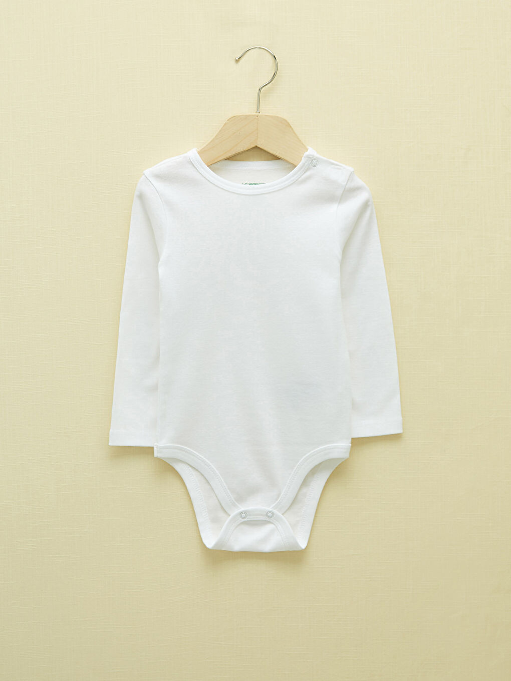 Crew Neck Long Sleeve Basic Unisex Baby Snap Fastener Body 2 Pack-1
