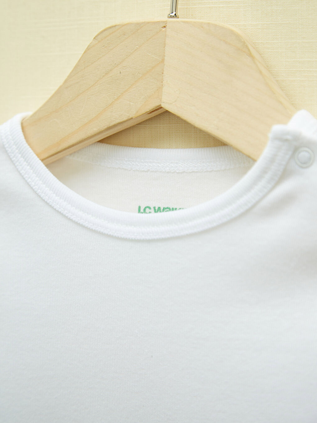 Crew Neck Long Sleeve Basic Unisex Baby Snap Fastener Body 2 Pack-2