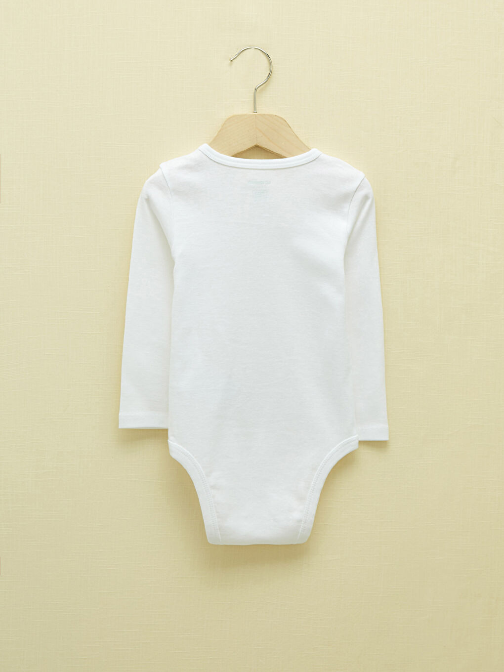 Crew Neck Long Sleeve Basic Unisex Baby Snap Fastener Body 2 Pack-4