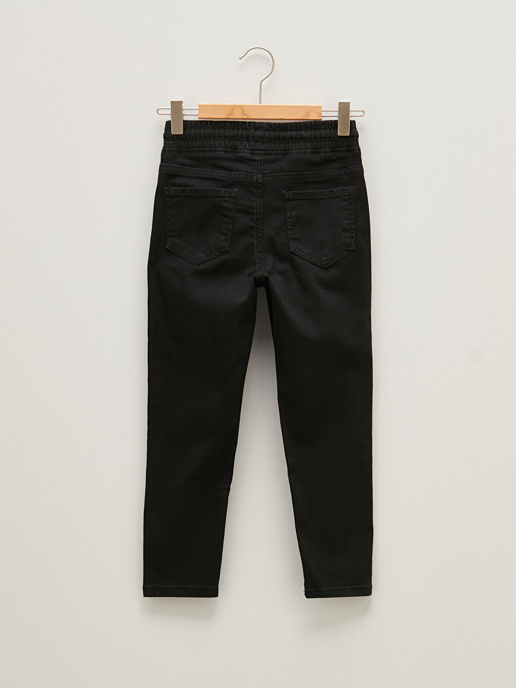 Джинсы с эластичным поясом и узким кроем для мальчиков-4