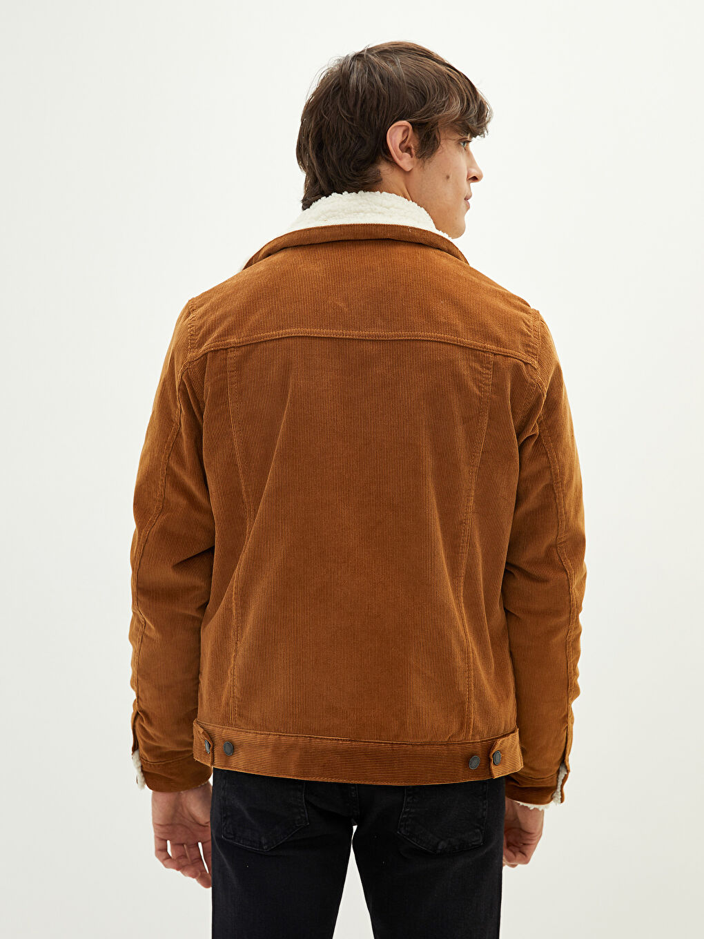 XSIDE Standard Fit Shirt Collar Men's Velvet Coat -W12490Z8