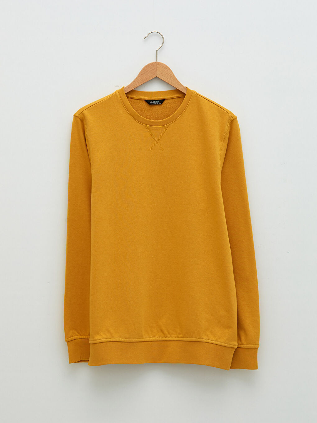 Crew Neck Long Sleeve Basic Men's Sweatshirt-5
