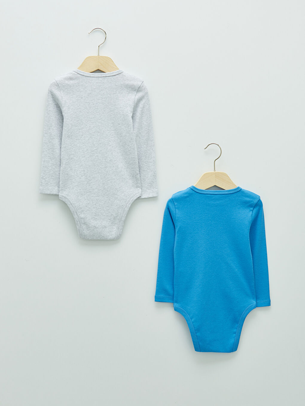 Боди с круглым вырезом и длинным рукавом с принтом для малыша мальчика с заклепками, 2 упаковки-1