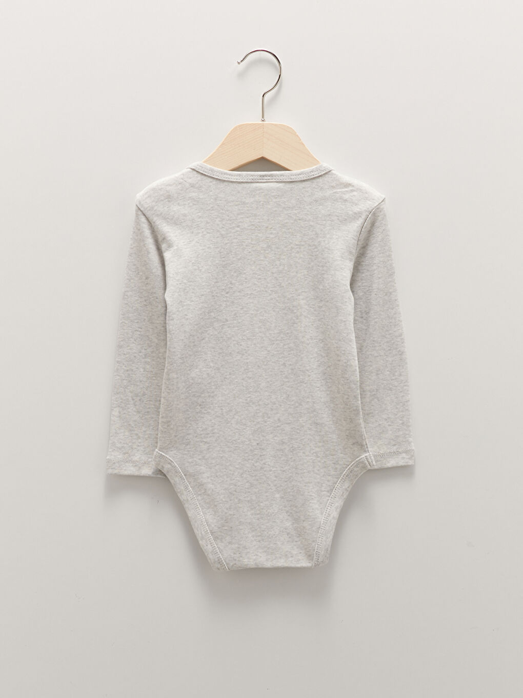 Crew Neck Long Sleeve Printed Cotton Baby Girl Snap Snap Body 2 Pack-4