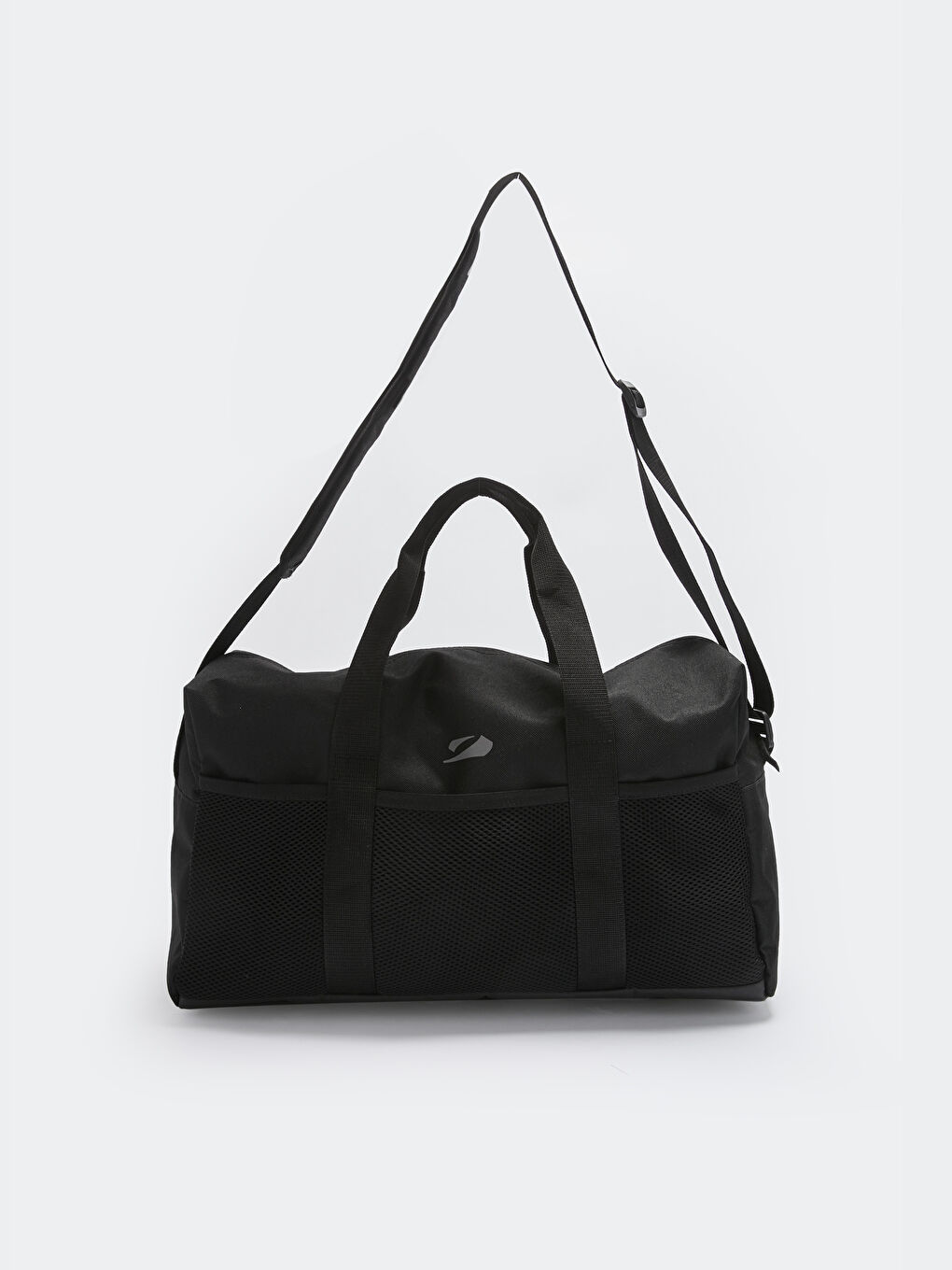 Siyah Baskılı File Detaylı Erkek Aktif Spor Çanta-2