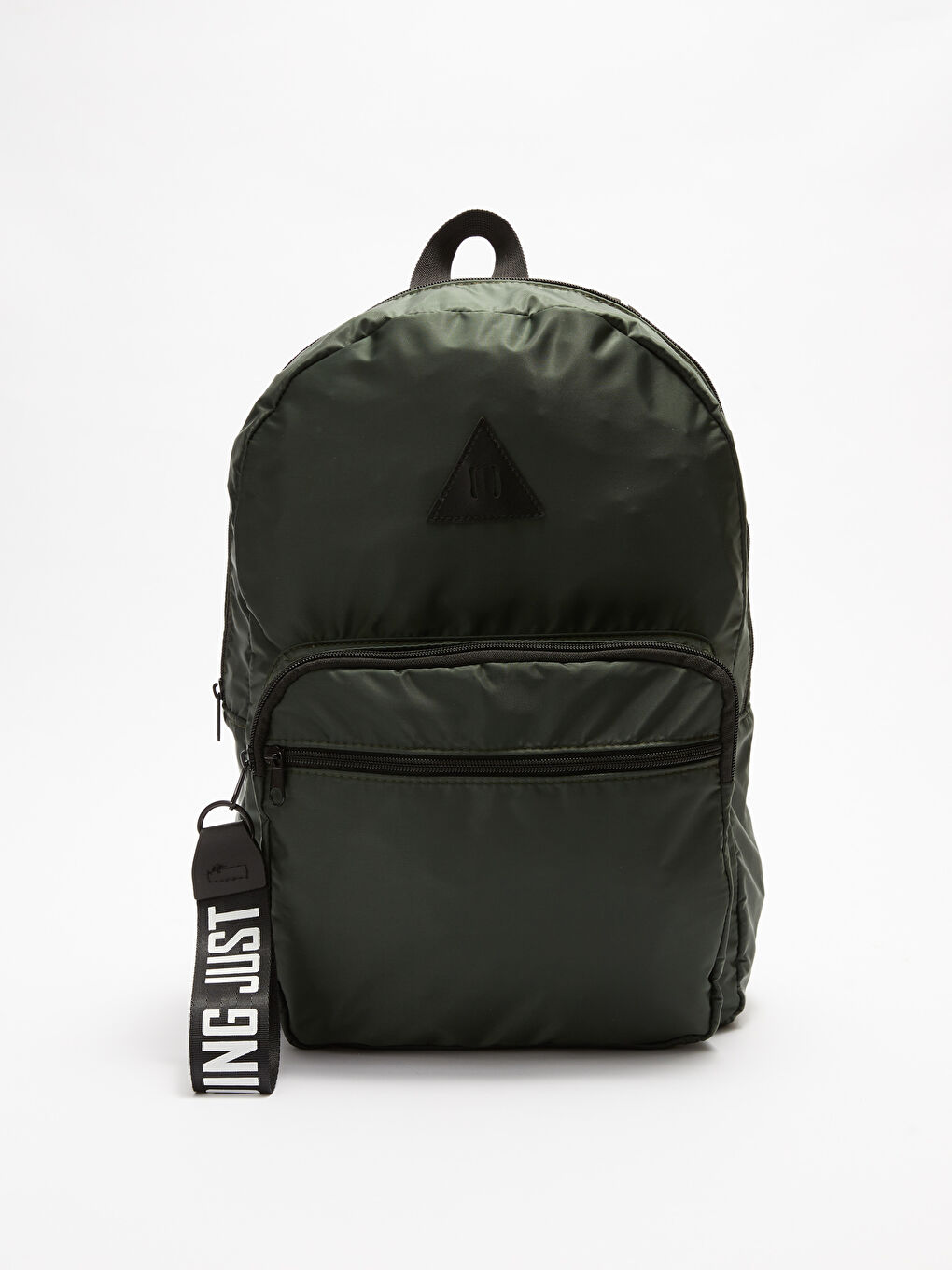 حقيبة ظهر مطبوعة بشعار للرجال-2