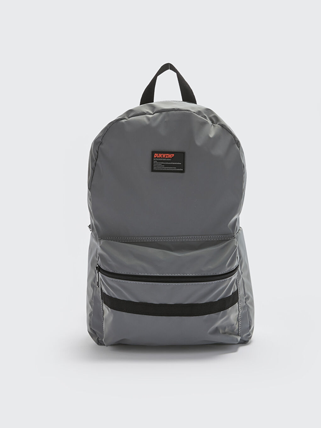 Men's Backpack with Reflector Fabric Label Printed-2