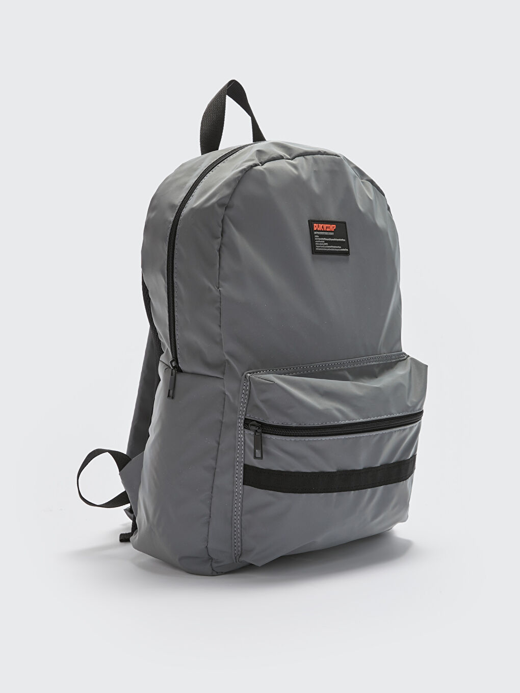 Men's Backpack with Reflector Fabric Label Printed-3