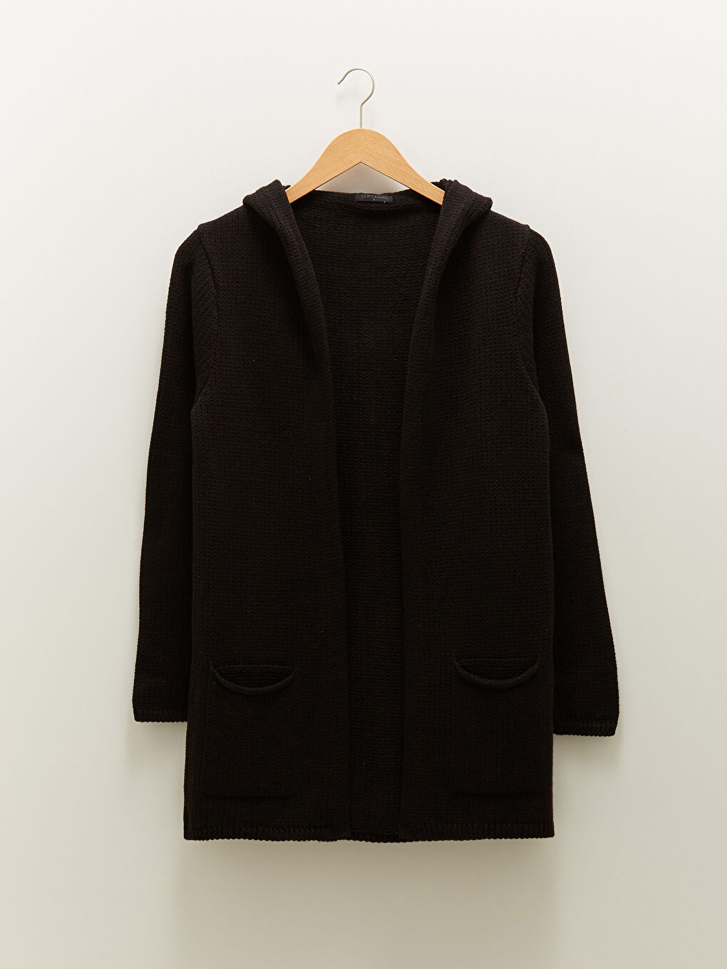 Slim Fit Hooded Long Sleeve Men's Knitwear Cardigan-5
