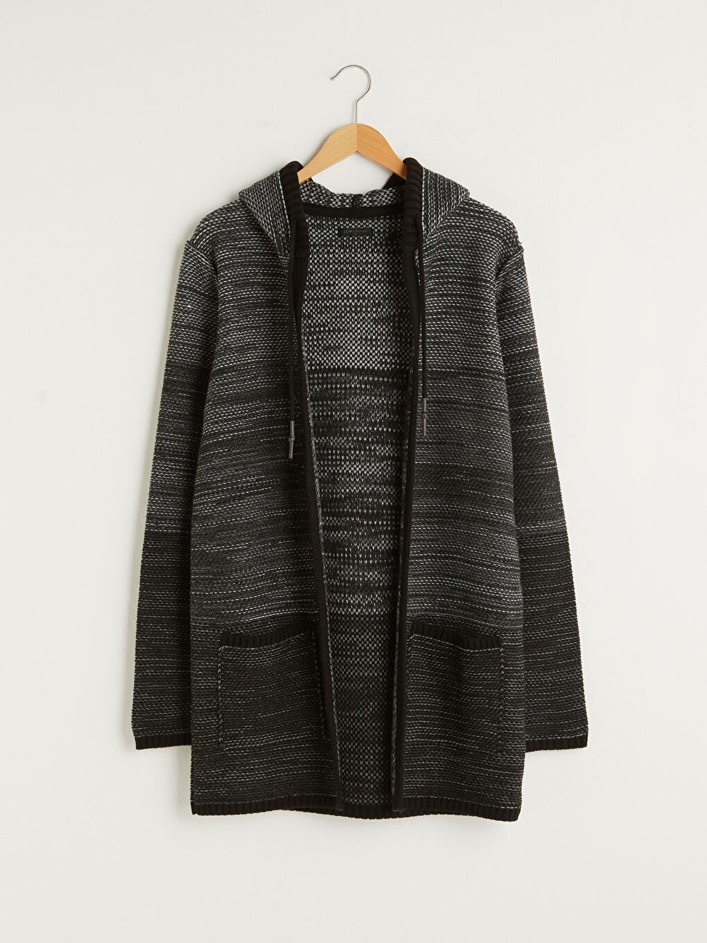 Hooded Long Sleeve Men's Knitwear Cardigan-5