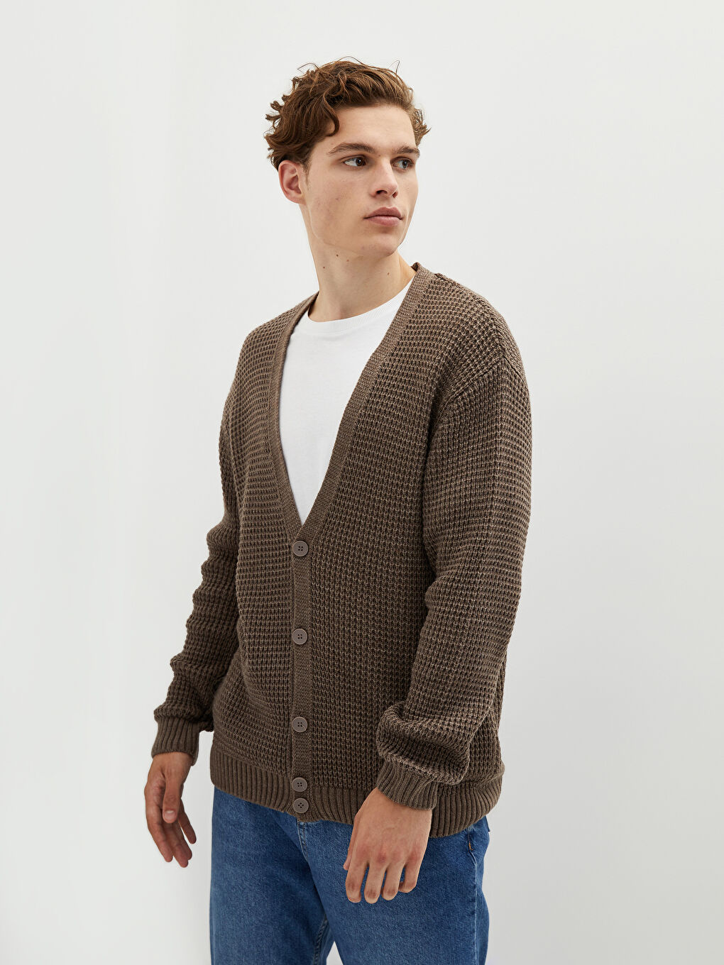 XSIDE Standard Fit Schalkragen Herren Strickjacke -W12652Z8-PSD