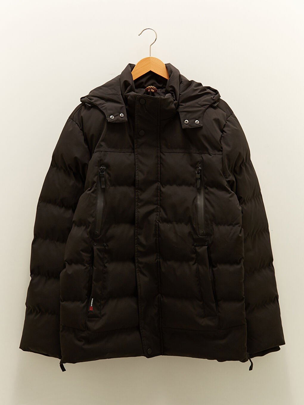 Relaxed Fit Hooded Men's Coat-7