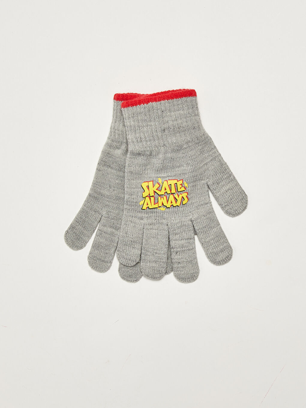 Boys Printed Tricot Gloves-1
