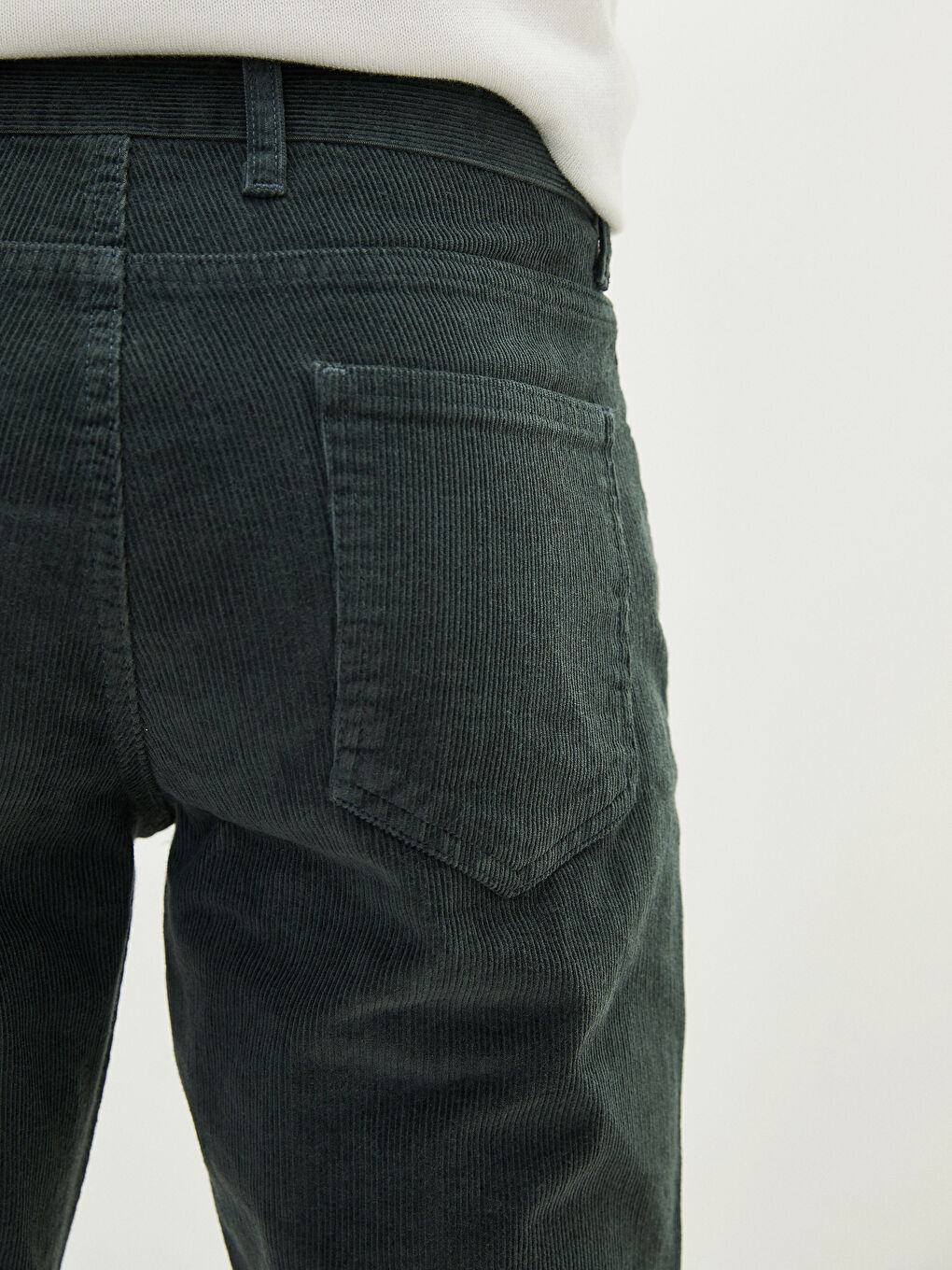 Standard Fit Velvet Men's Chino Trousers-4