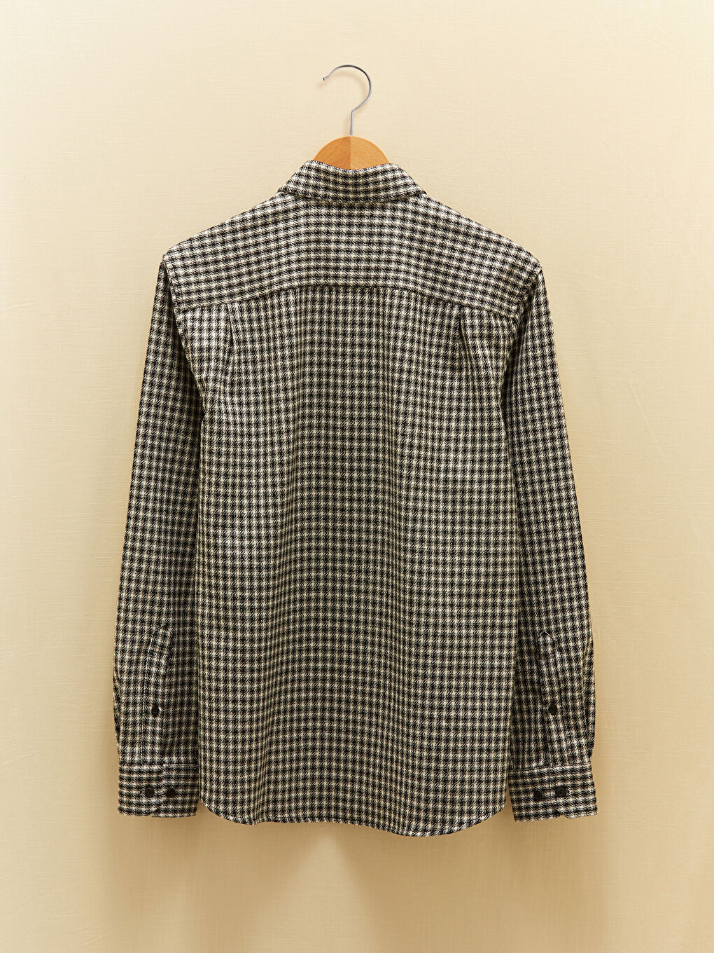 LCWAIKIKI Classic Regular Fit Long Sleeve Plaid Gabardine Men's Shirt -W12771Z8-LKX