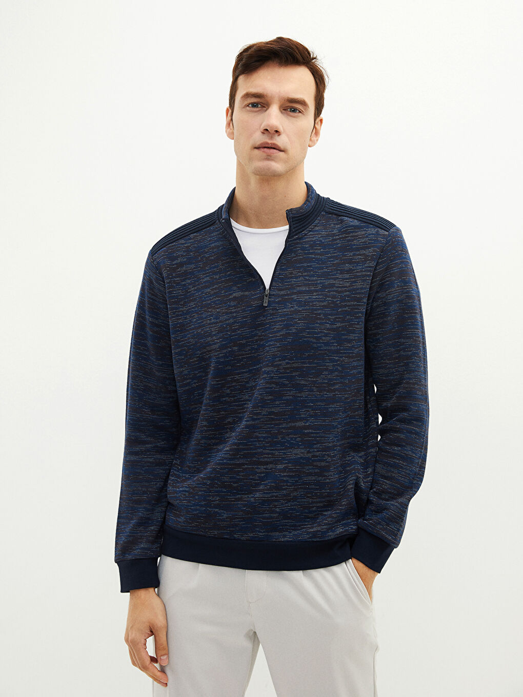 Funnel Neck Men's Sweatshirt