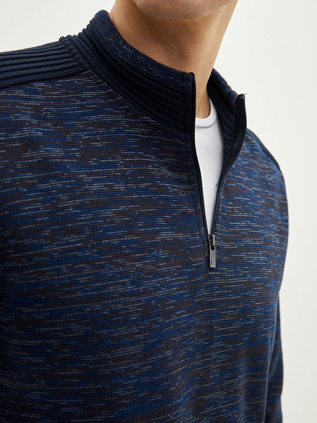Funnel Neck Men's Sweatshirt-2