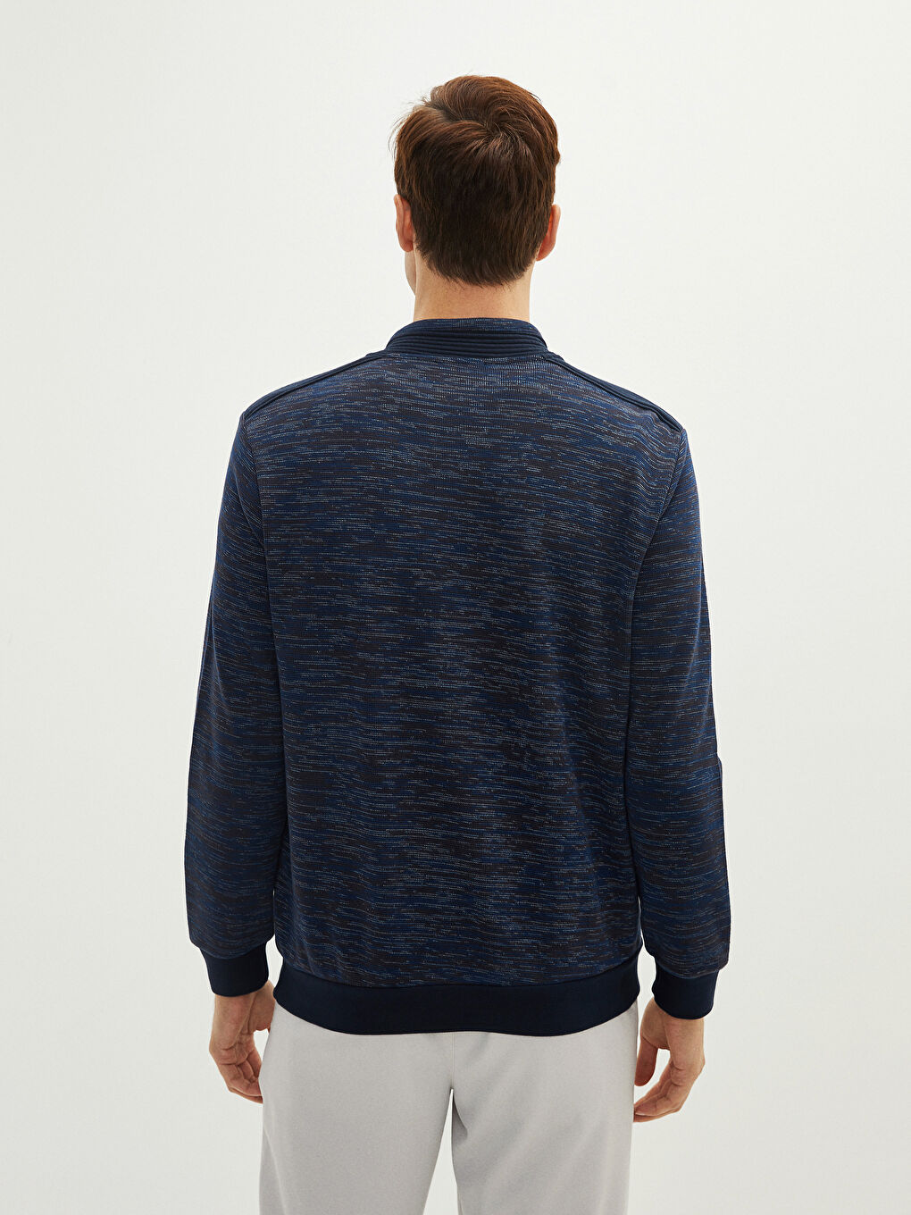 Funnel Neck Men's Sweatshirt-4