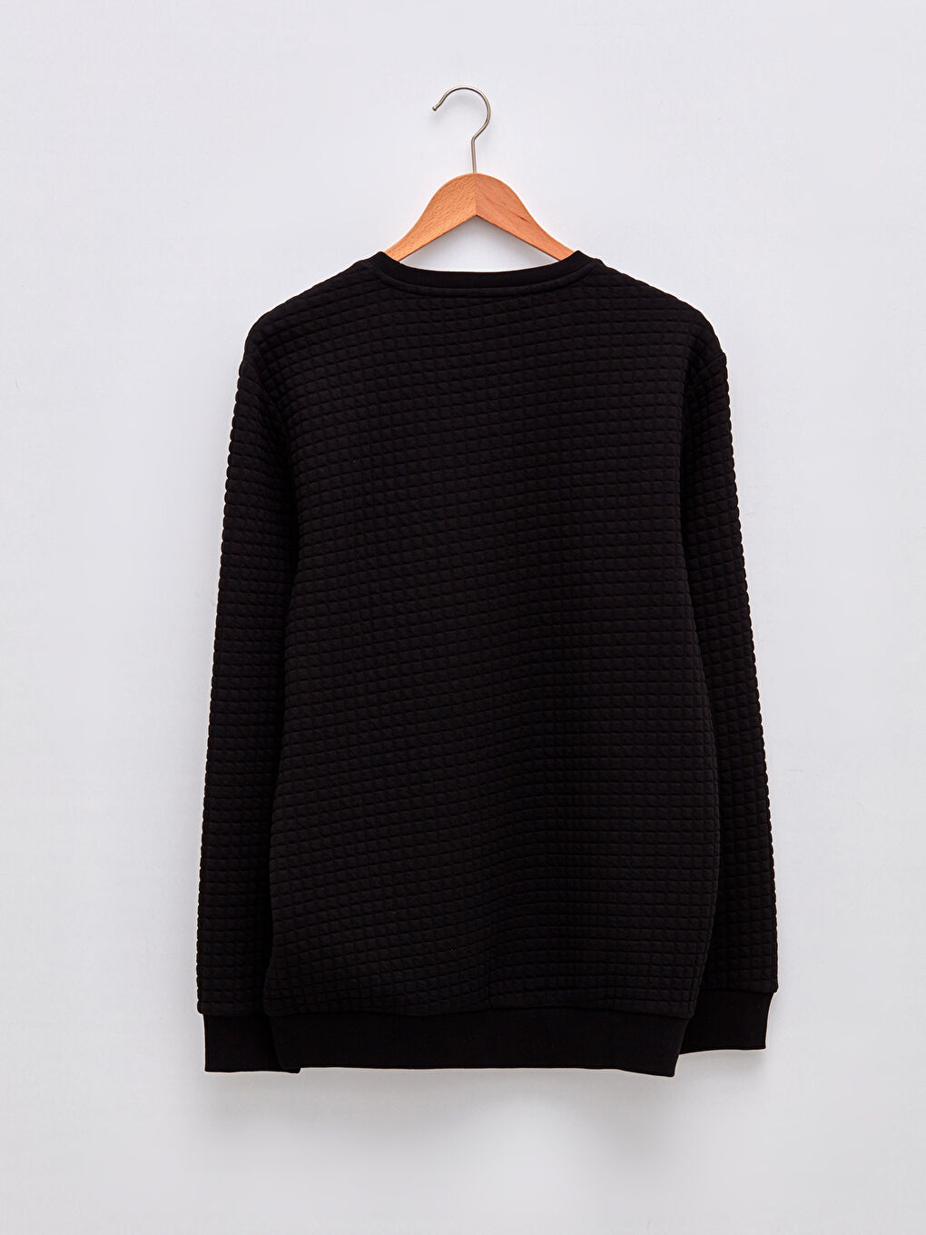 سويت شيرت كم طويل بياقة دائرية للرجال-6