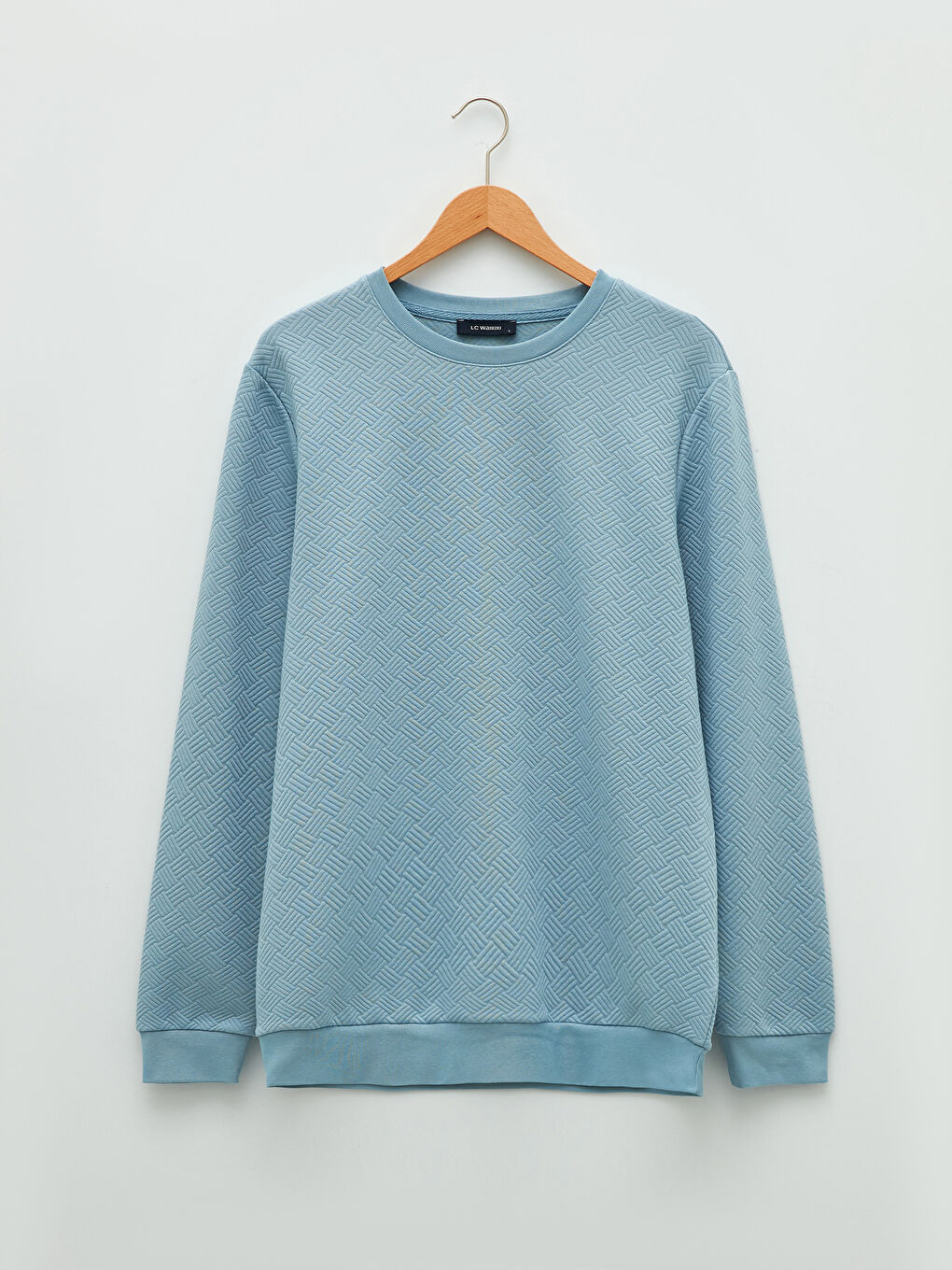 Crew Neck Long Sleeve Men's Sweatshirt-5