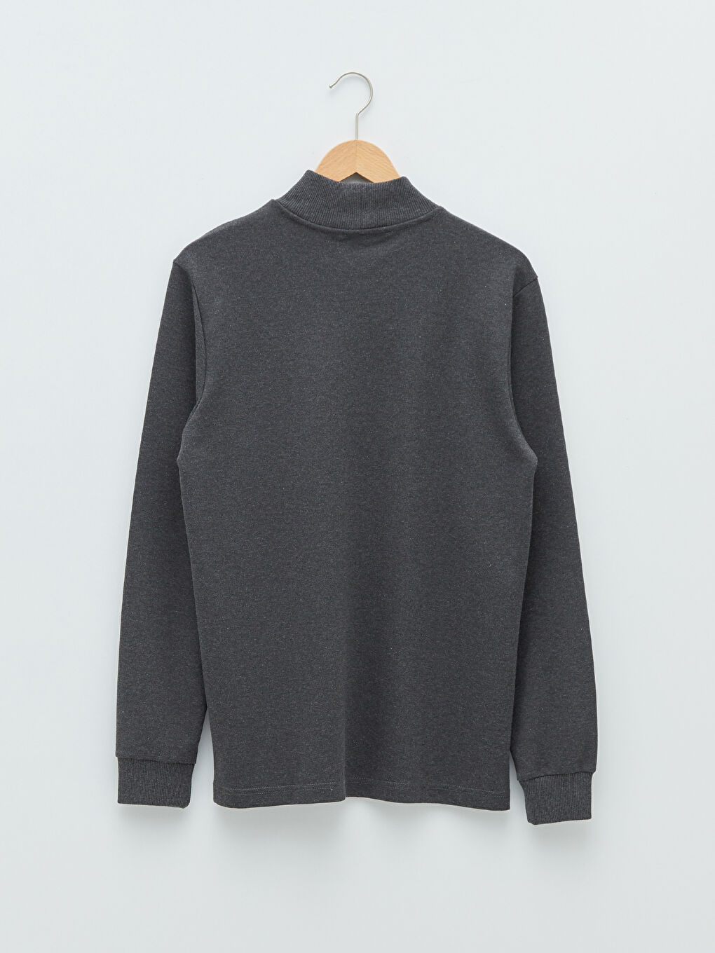 Half Turtleneck Long Sleeve Men's T-Shirt-6