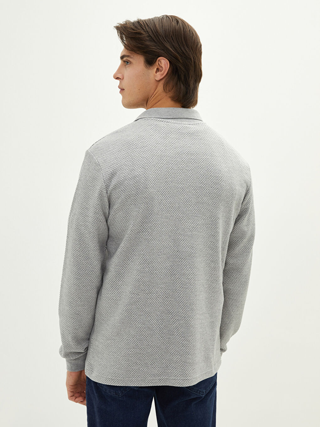 LC Waikiki Polo Neck Long Sleeve Men's T-Shirt -W12794Z8-LAL