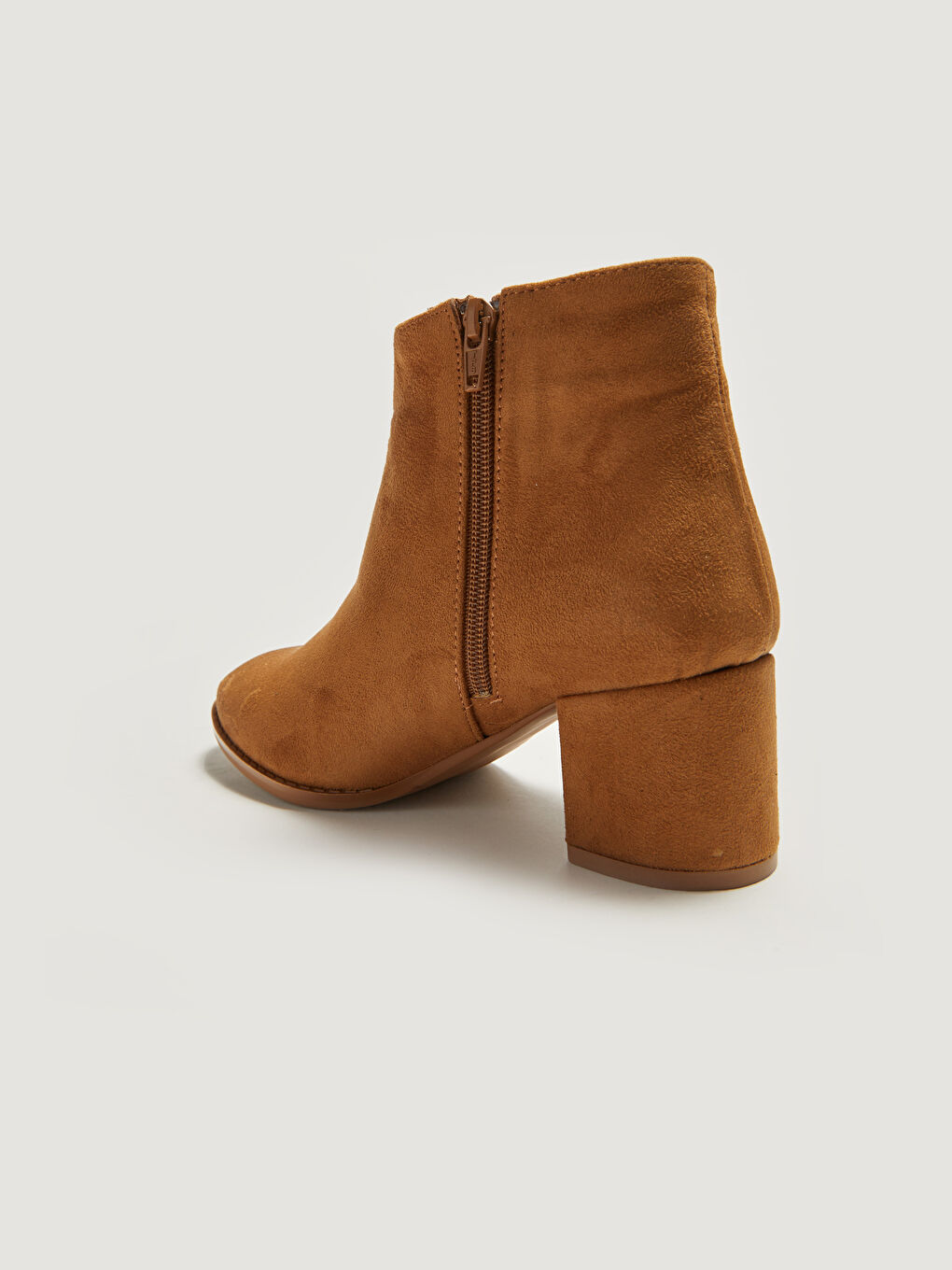 LCW STEPS Women’s Ankle Length Heeled Suede Boots -W12822Z8-EEV