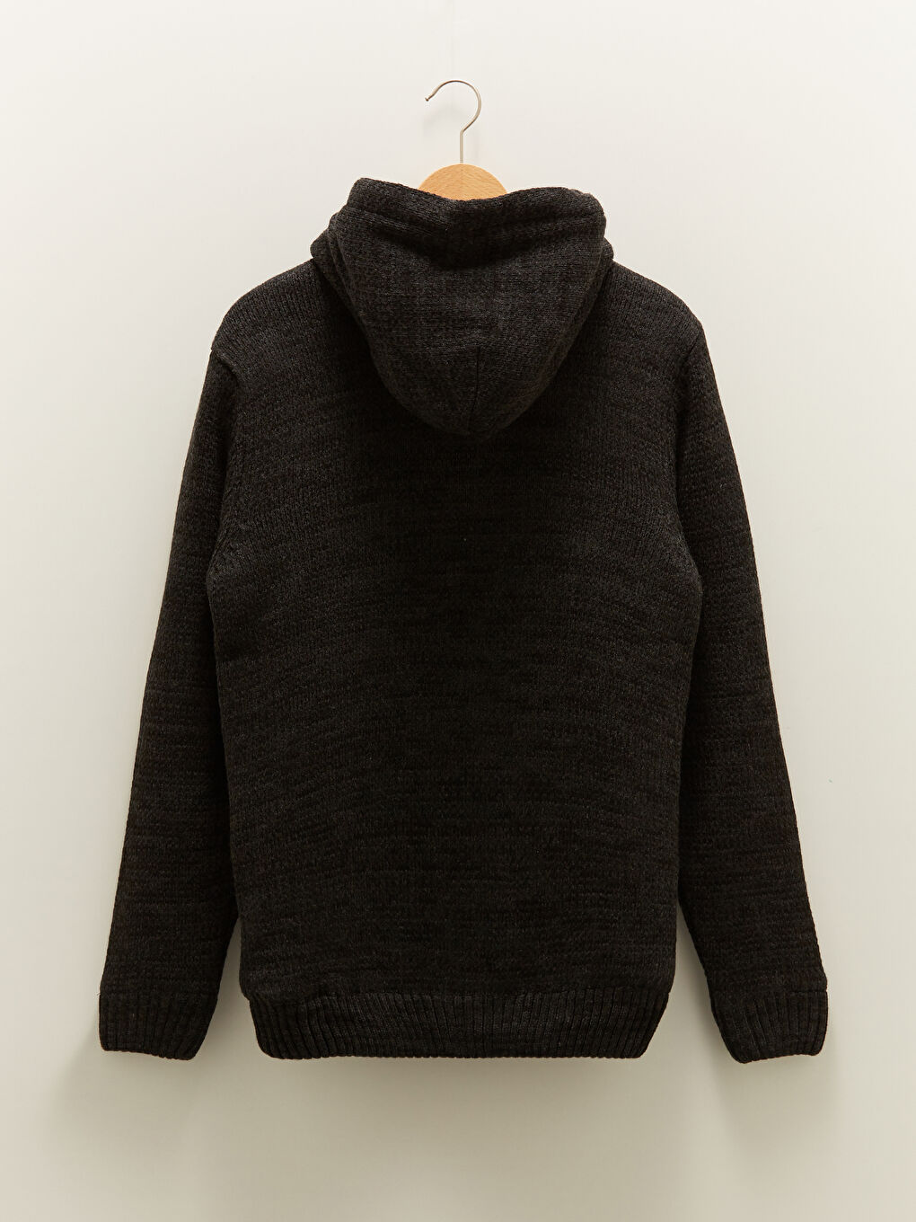 Slim Fit Hooded Long Sleeve Men's Knitwear Cardigan-7