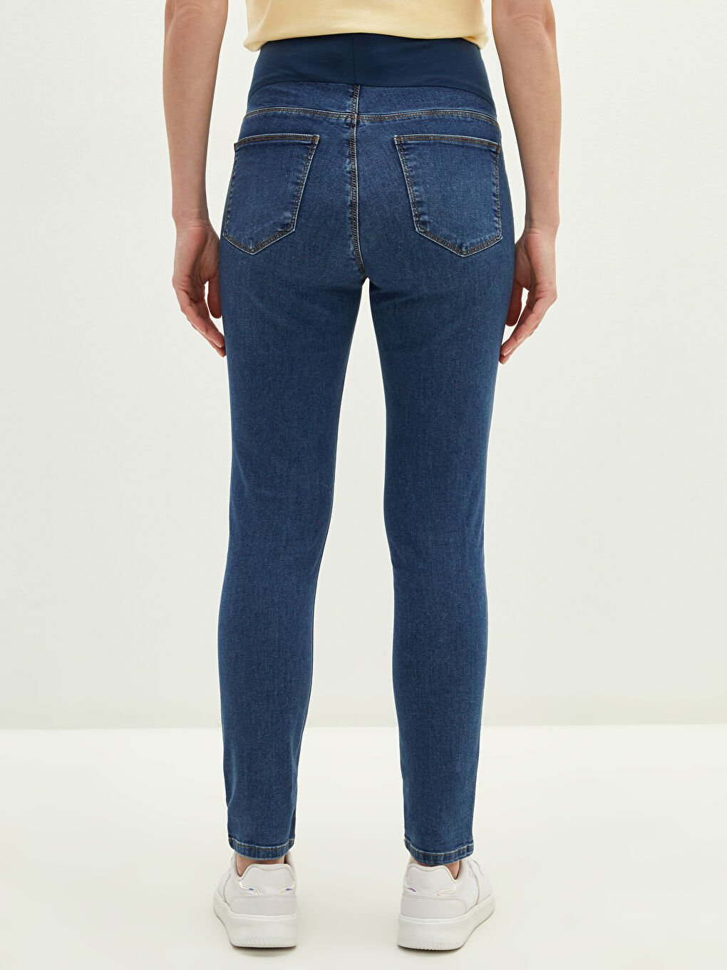 LCWAIKIKI Maternity İndigo Karın Panelli Mercury Skinny Fit Cep Detaylı Hamile Rodeo Jean Pantolon - 2