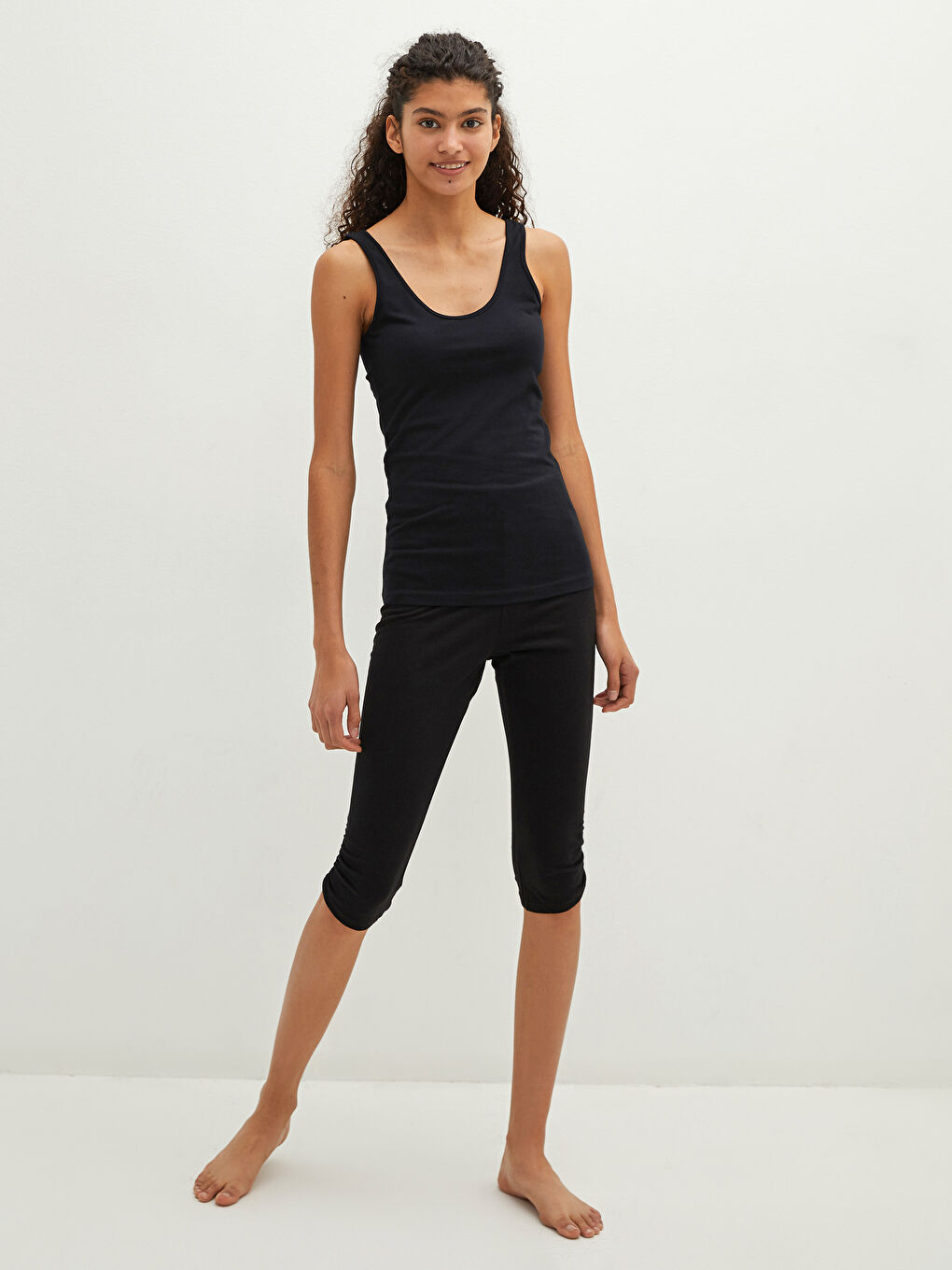 LCW DREAM Damen U-Ausschnitt Riemchen Gerade Sportlerin -W12883Z8-CVL