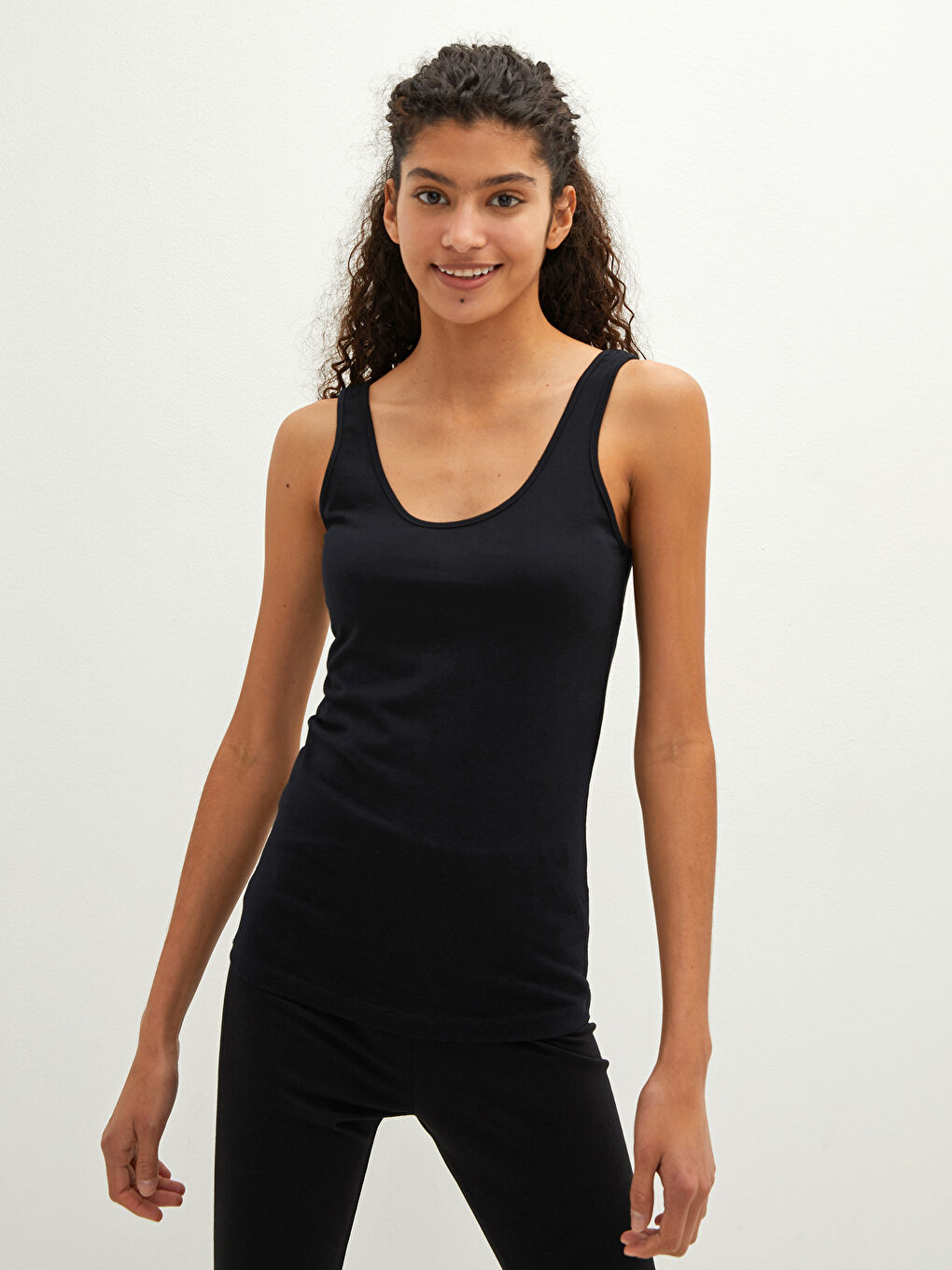 LCW DREAM Damen U-Ausschnitt Riemchen Gerade Sportlerin -W12883Z8-CVL