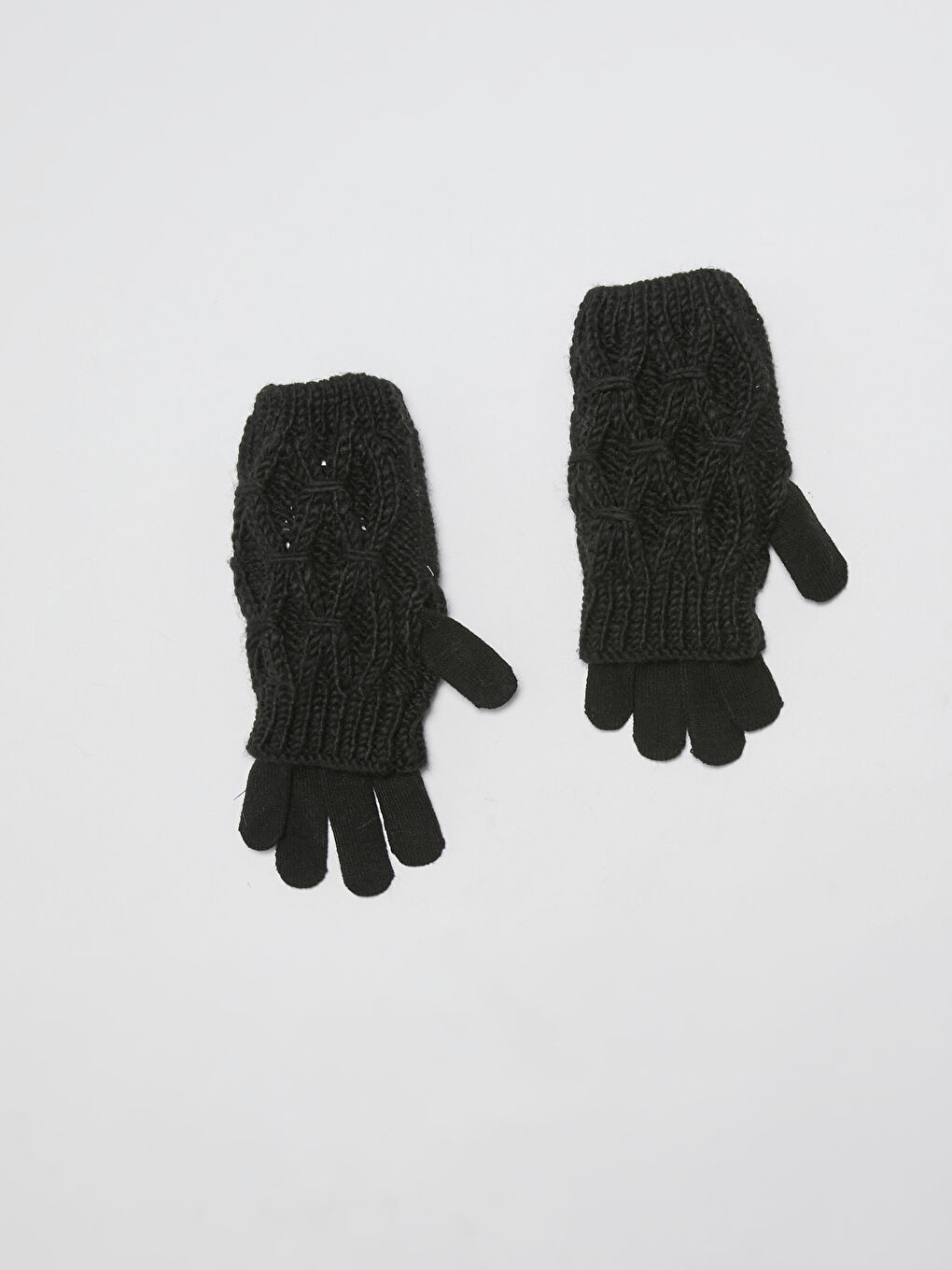 Женские трикотажные перчатки-2
