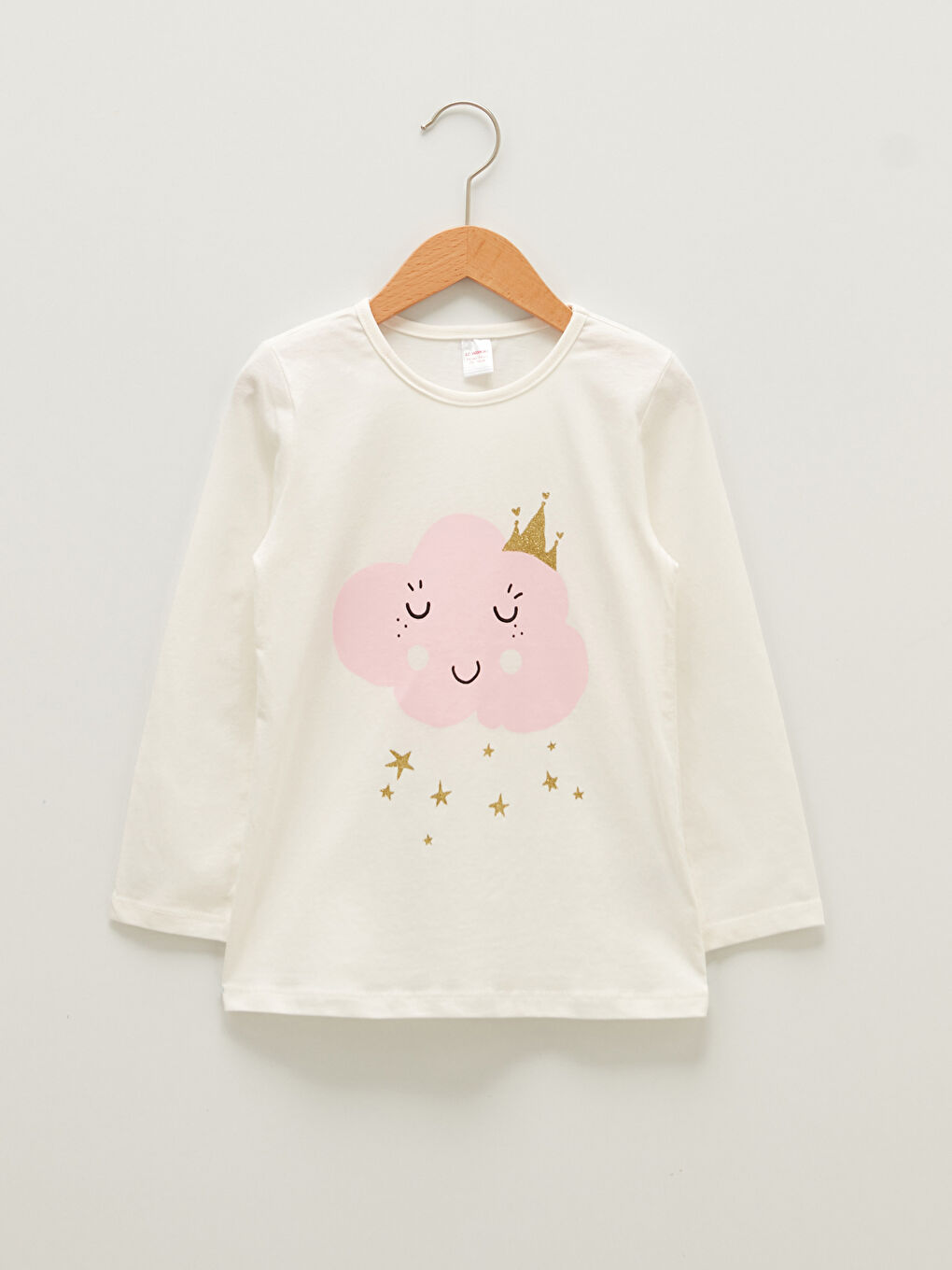 Crew Neck Printed Long Sleeve Girls' Pyjama Set-4