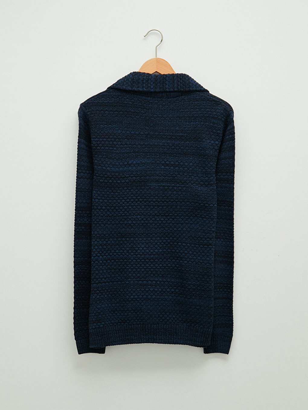Standard Pattern Jacket Collar Thick Men's Knitwear Cardigan-6