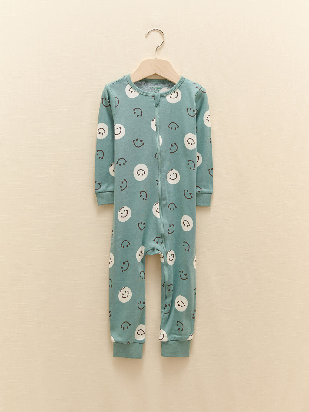 Crew Neck Long Sleeve Printed Baby Boy Zipper Jumpsuit 2-Pack-4