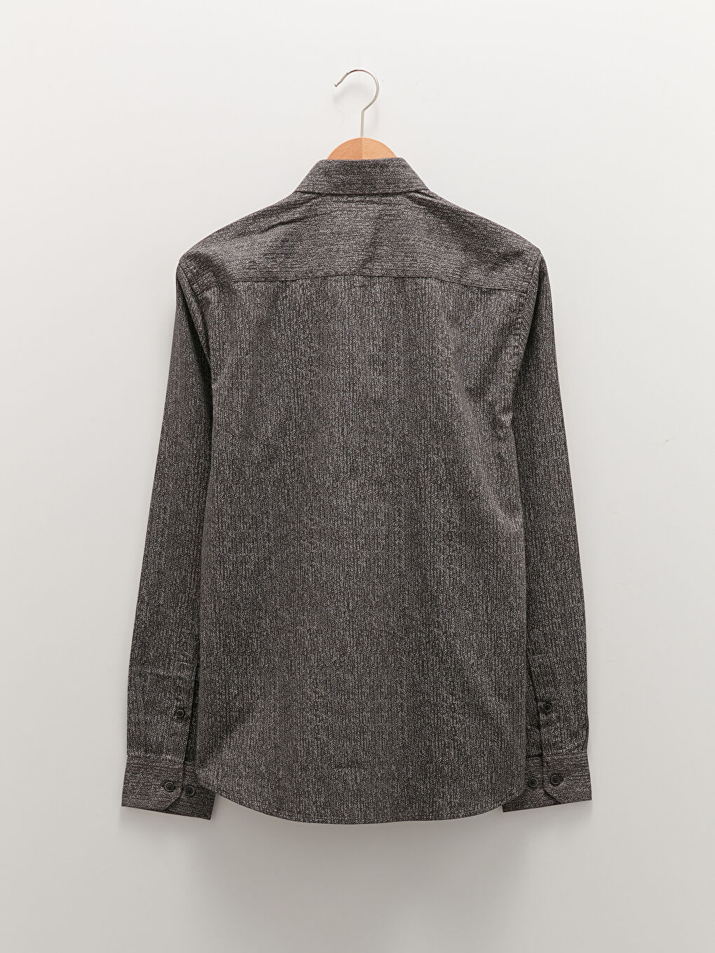 Slim Fit Long Sleeve Patterned Men's Shirt-6