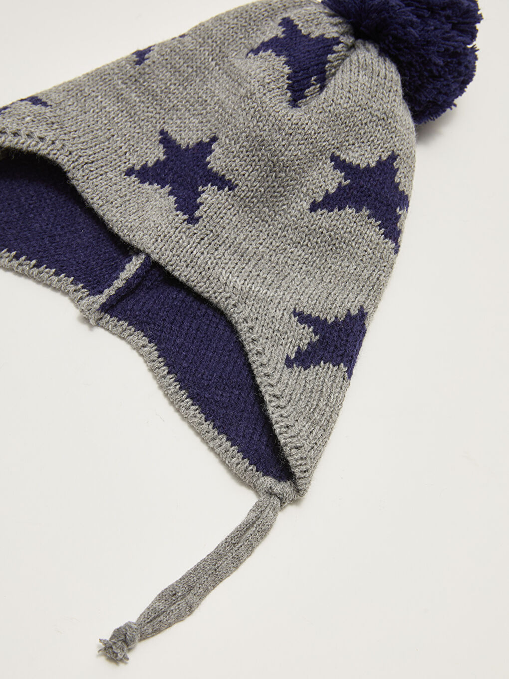 Узорчатый Комплект Шапки и Перчаток для Мальчика, Вязаный Трикотаж, 2 шт.-2