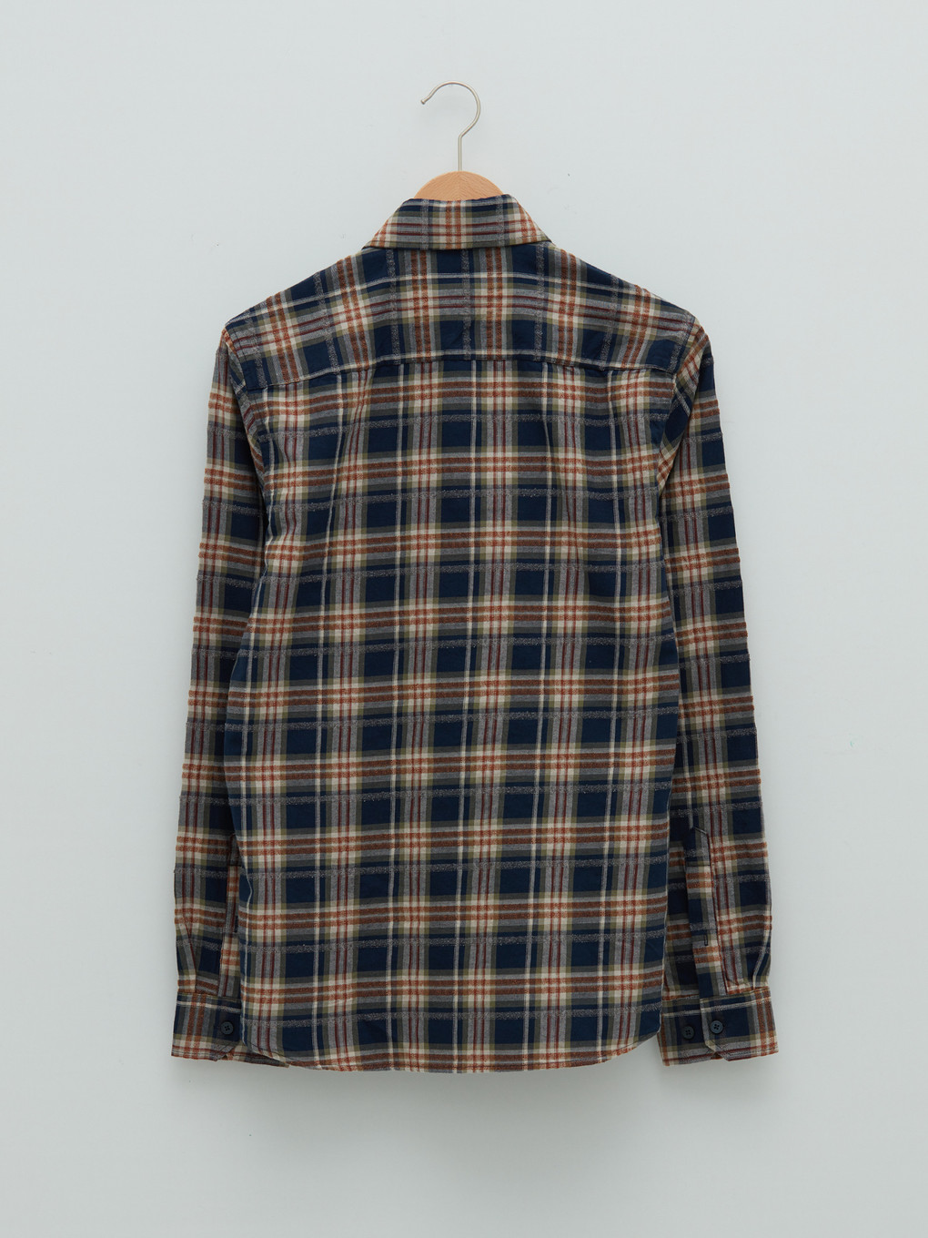 Haki Slim Fit Gabardin Ekose Erkek Gömlek-6