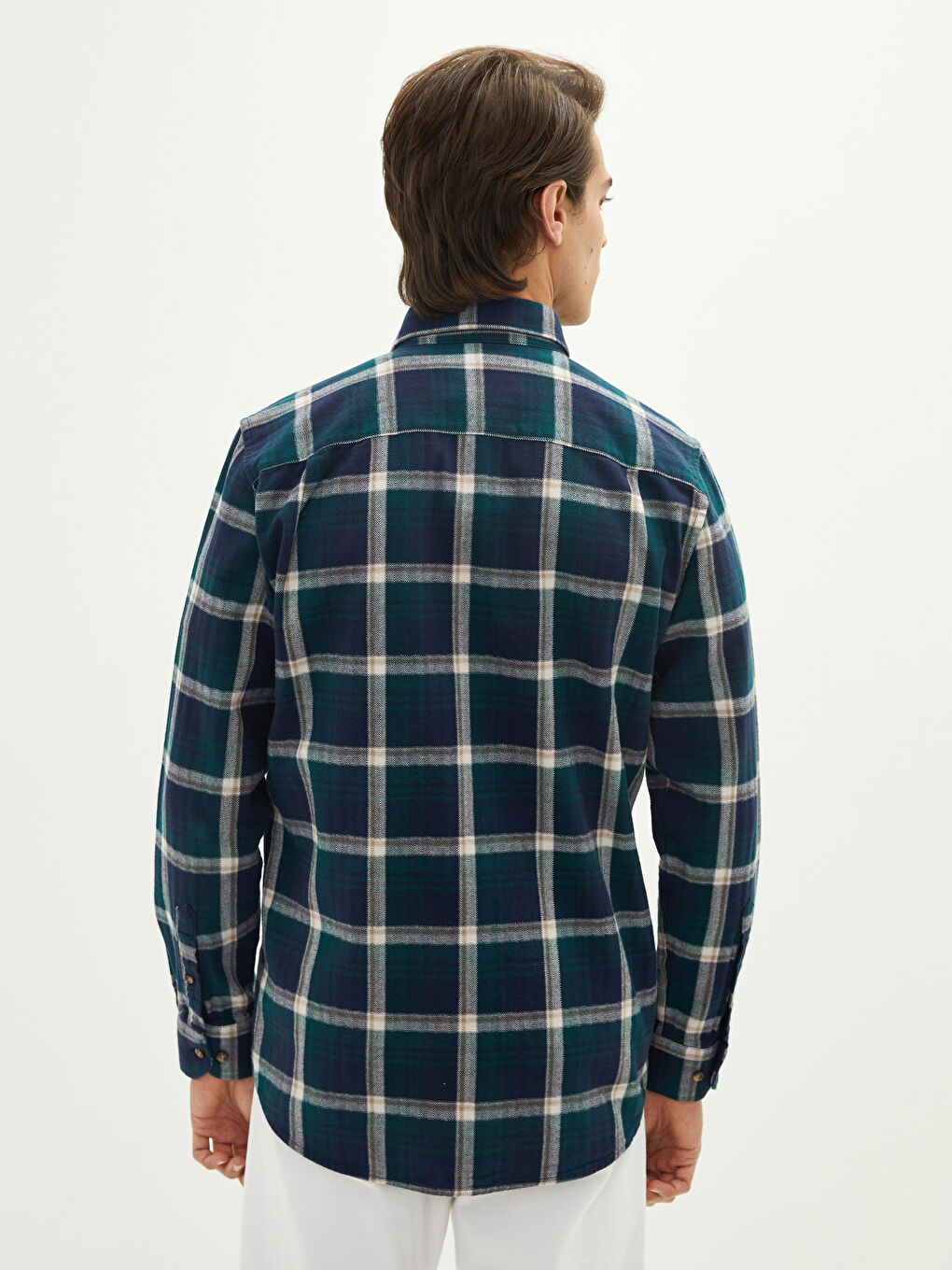 LCWAIKIKI Classic Regular Fit Long Sleeve Plaid Gabardine Men's Lumberjack Shirt -W12991Z8-LME