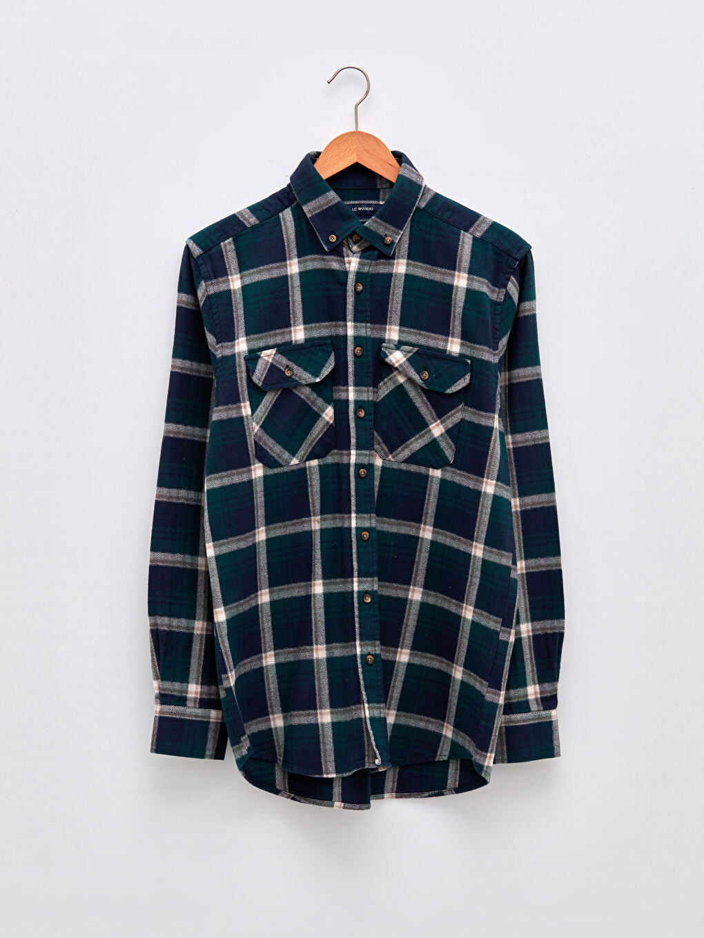 LCWAIKIKI Classic Regular Fit Long Sleeve Plaid Gabardine Men's Lumberjack Shirt -W12991Z8-LME