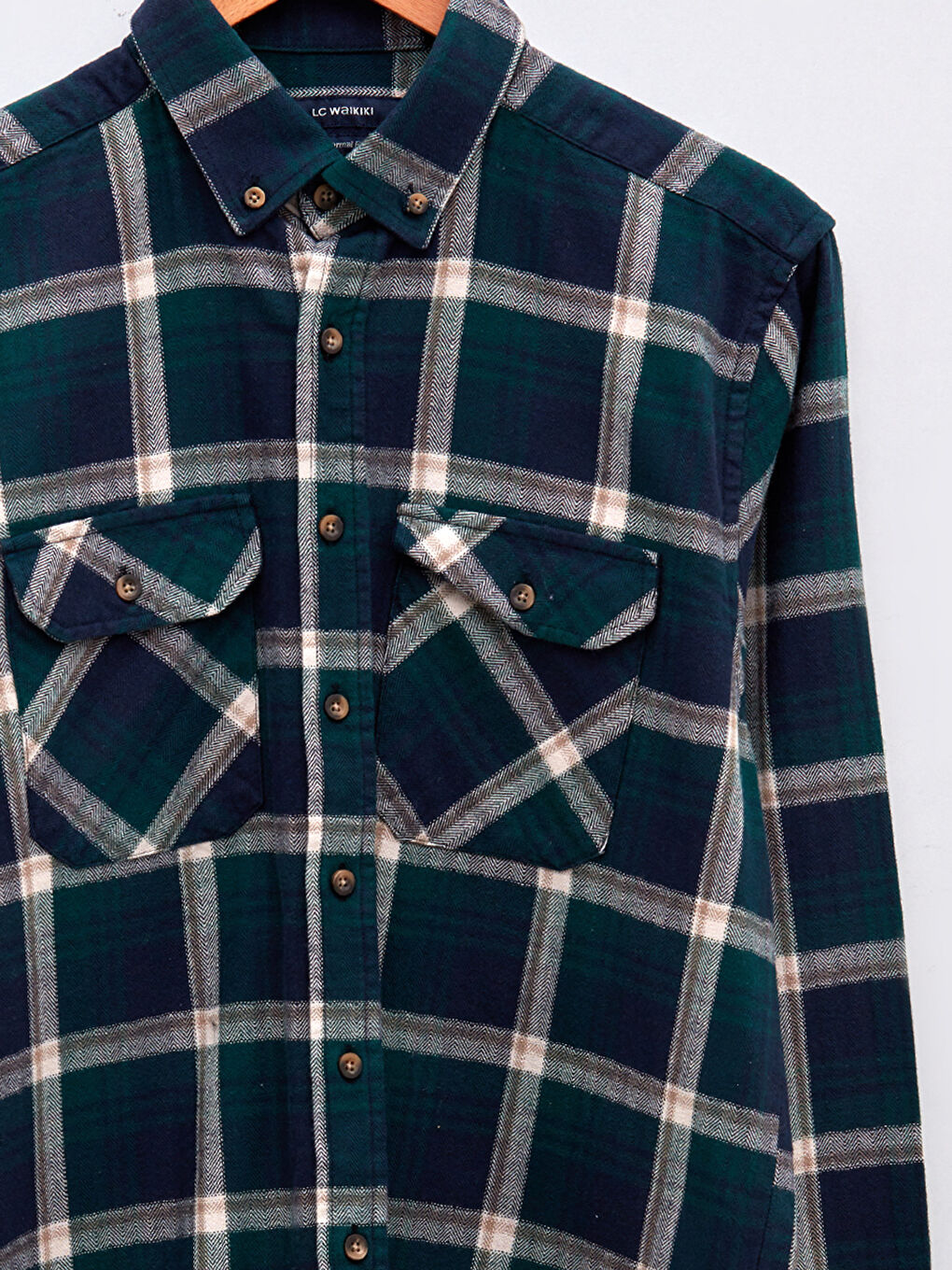 LCWAIKIKI Classic Regular Fit Long Sleeve Plaid Gabardine Men's Lumberjack Shirt -W12991Z8-LME