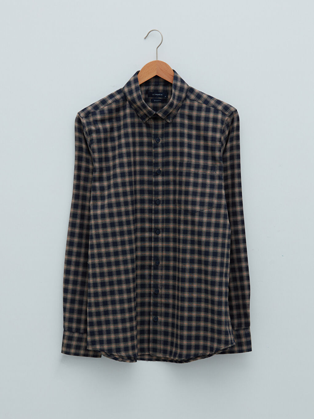 Chemise Écossaise à Manches Longues pour Hommes Coupe Régulière-5