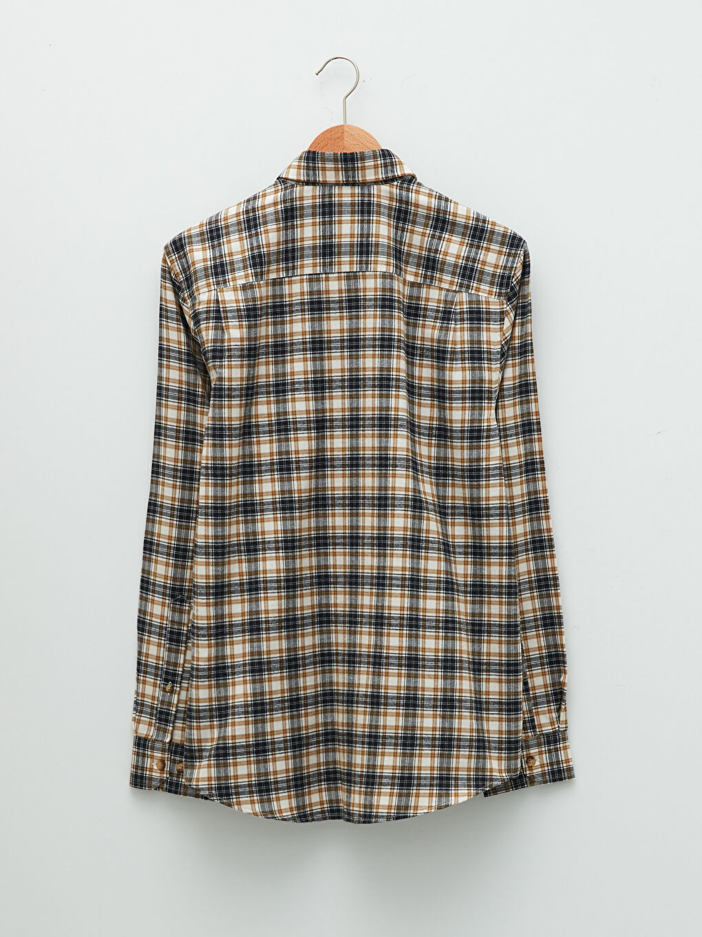 Muška Karirana Košulja Dugih Rukava Regularnog Kroja-5