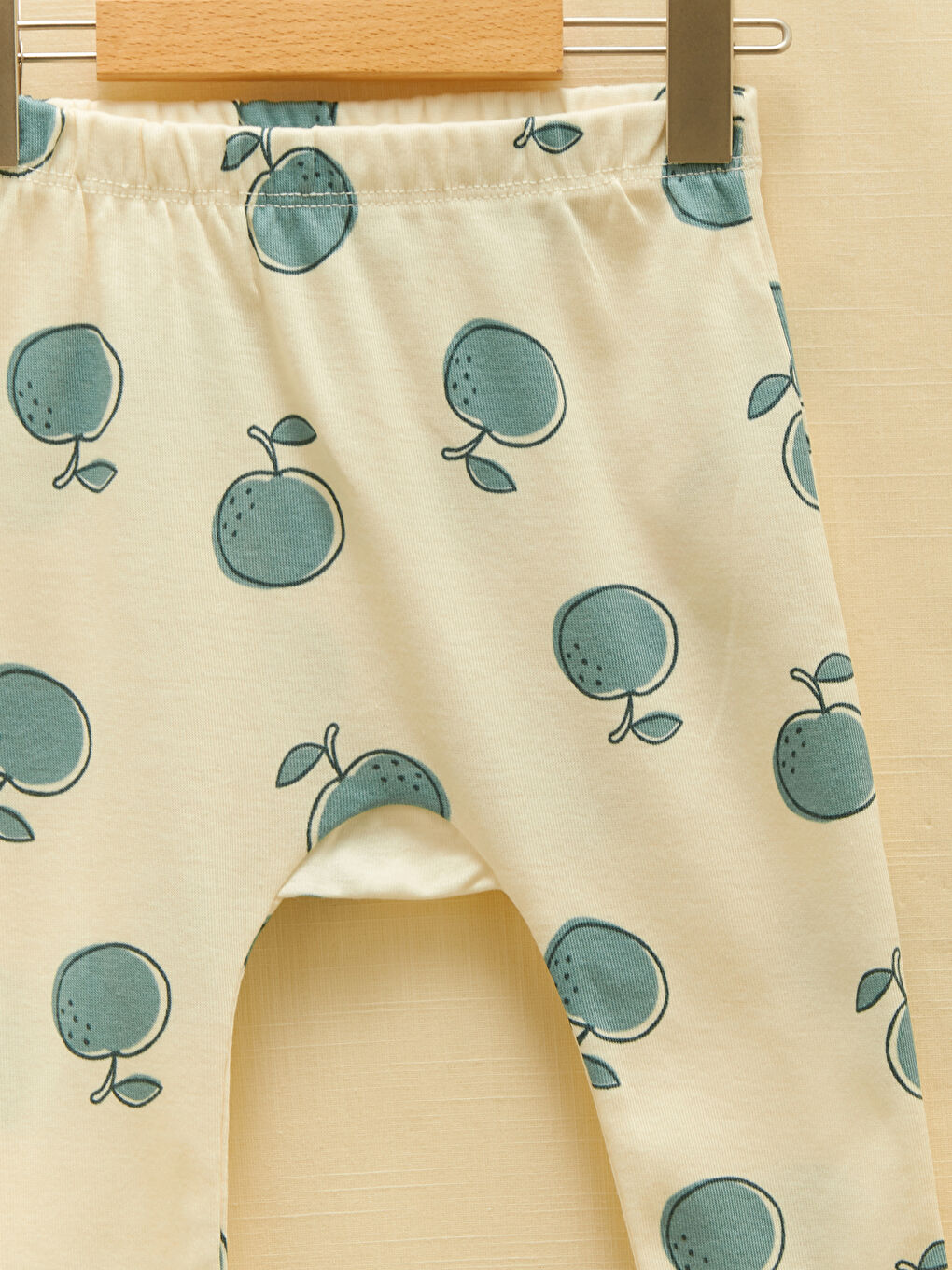 Crew Neck Long Sleeve Printed Baby Girl's Snap Fastener Body Pants and Hair Band 3-Piece Set-6