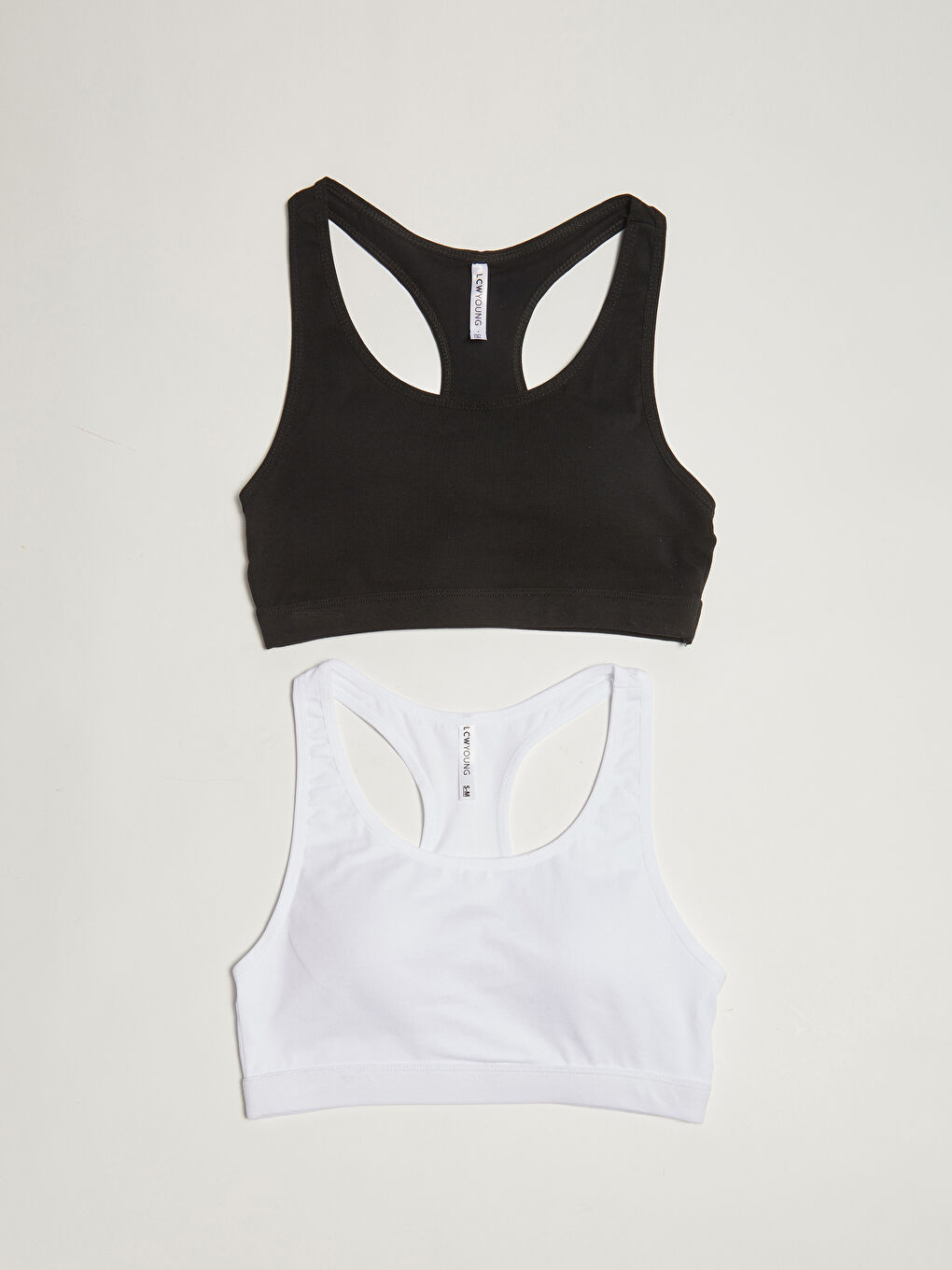 Siyah Kadın Balensiz Düz Büstiyer 2'li Paket