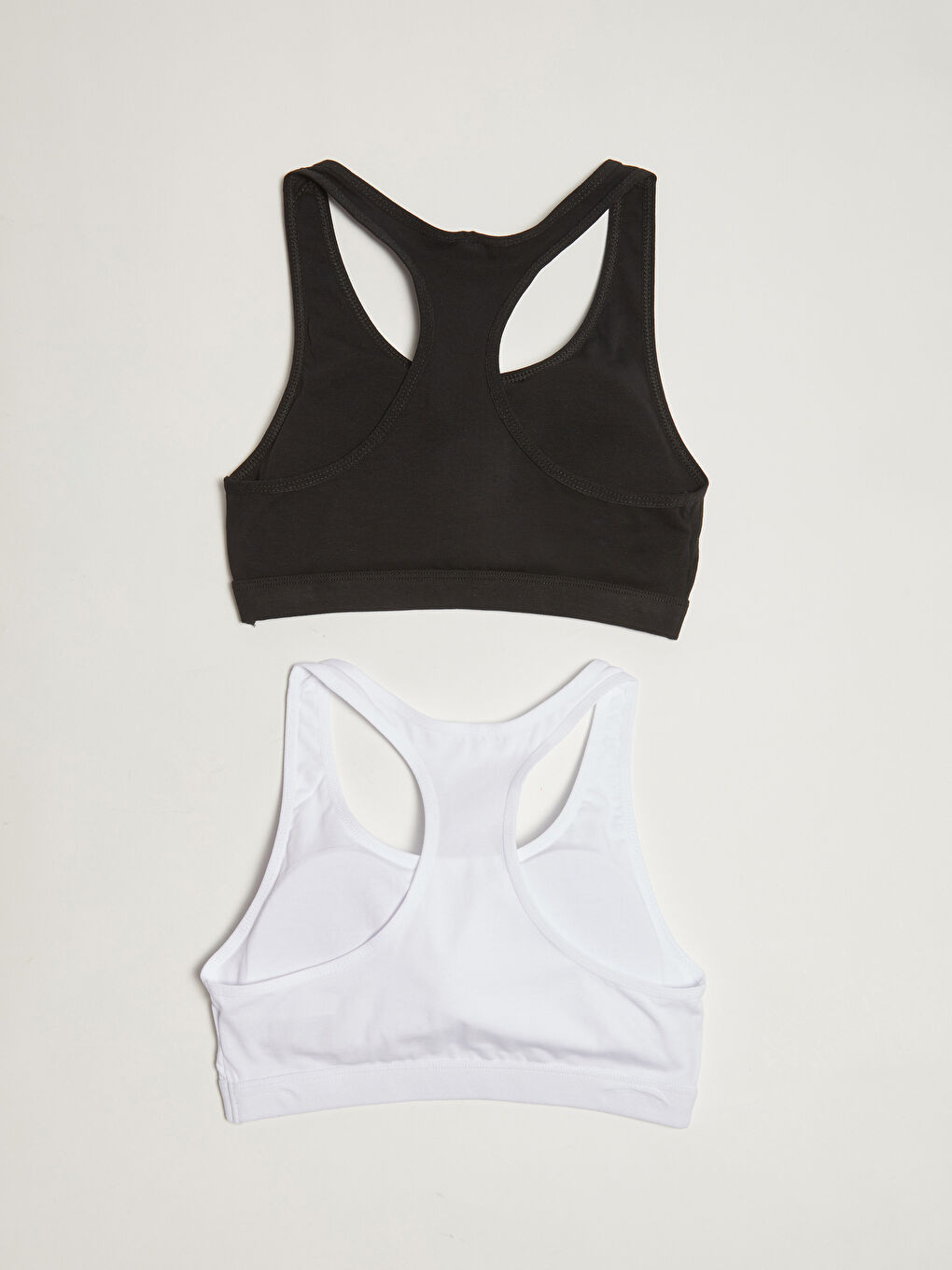 Siyah Kadın Balensiz Düz Büstiyer 2'li Paket-1