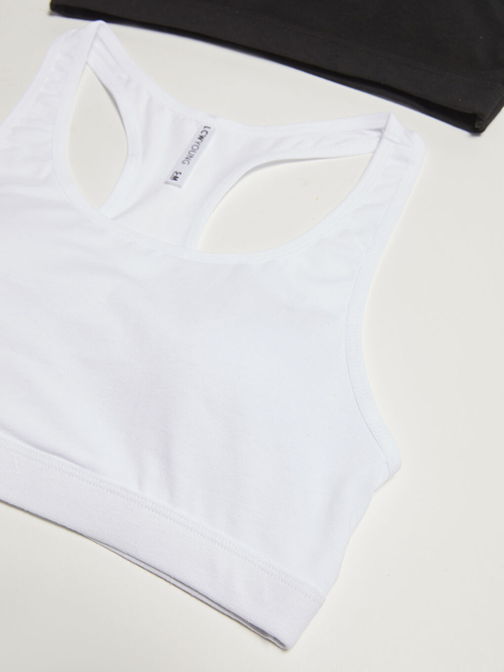 Siyah Kadın Balensiz Düz Büstiyer 2'li Paket-2