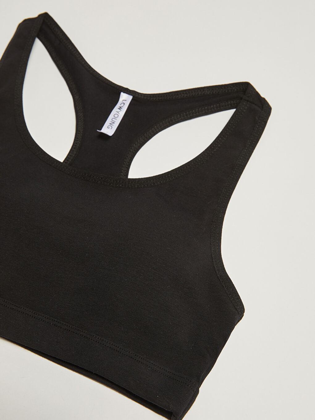 Siyah Kadın Balensiz Düz Büstiyer 2'li Paket-3