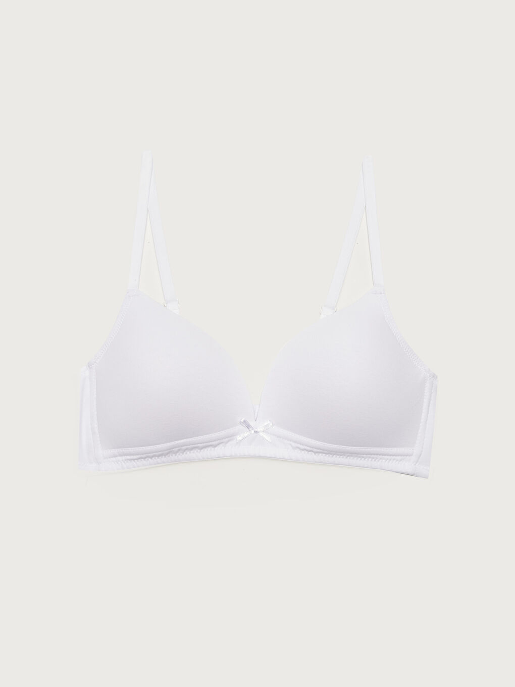 Non-wired Bow Detailed Bra