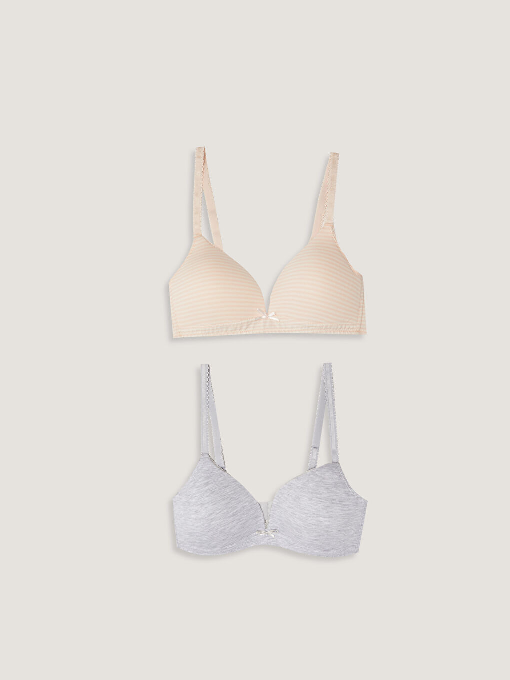 LCW Young Balensiz Çizgili Sütyen 2'li Paket -W13031Z8-LHK